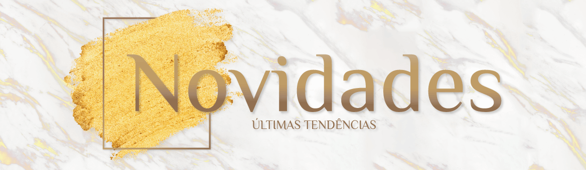 Banner que contém o texto da categoria: novidades, últimas tendências.